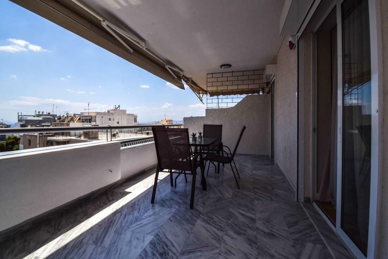 Penthouse 3Bd Apt W/ Sea-View In Athenian Riviera Apartment Bagian luar foto